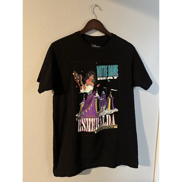 Y2K Vintage Disney Hunchback of Notre Dame Black Esmerelda T-Shirt M RARE - Picture 1 of 5